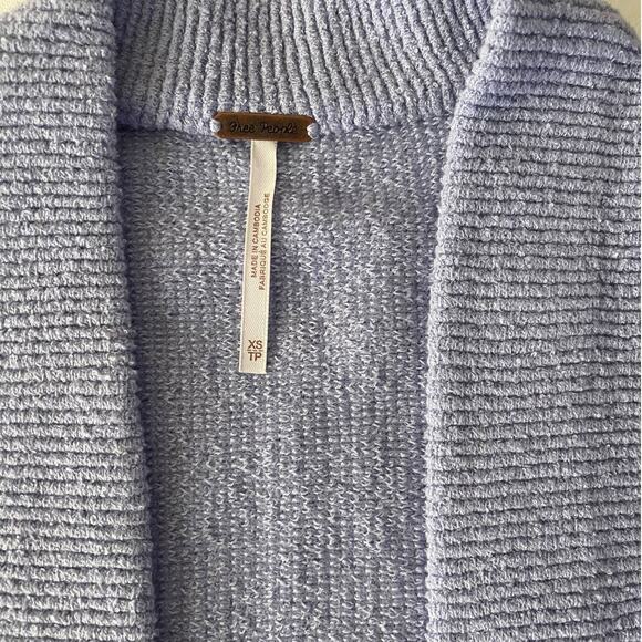 New Free People Ottoman Cardigan in Serenity Women's Size XS - Picture 5 of 9